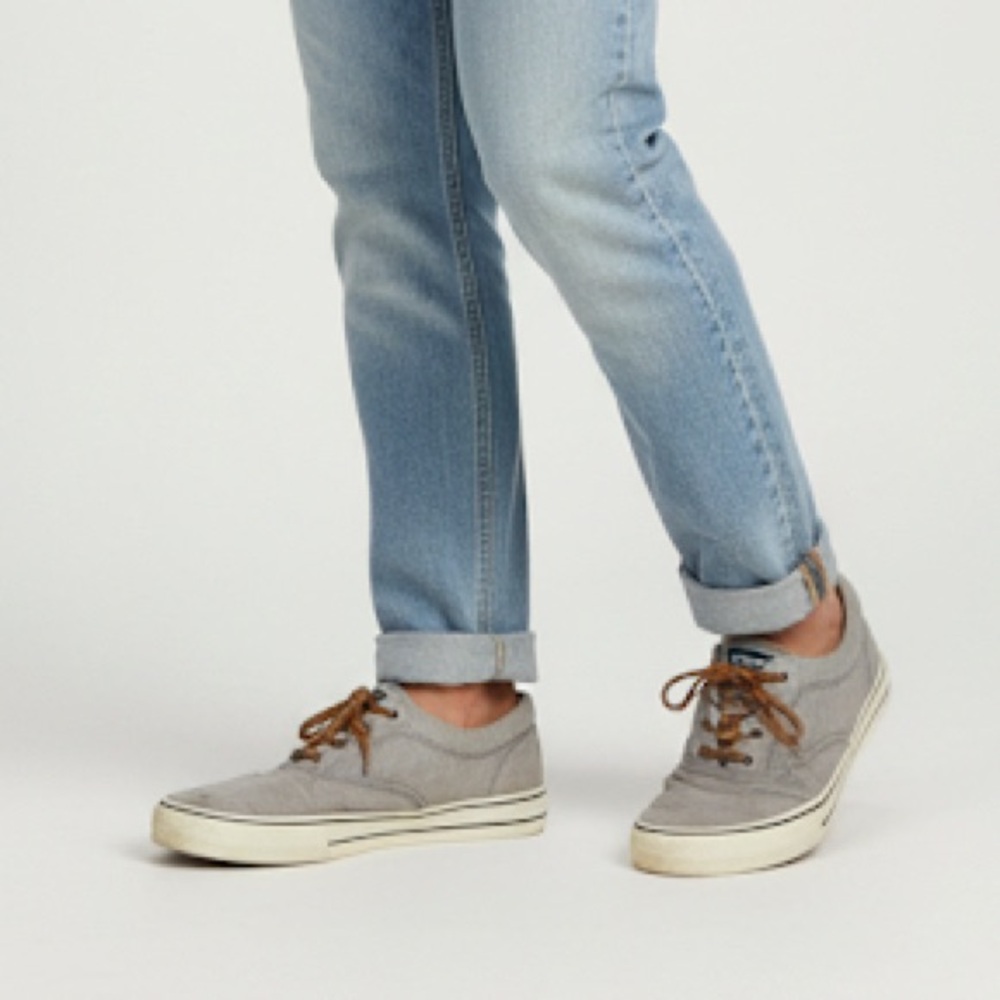 Sperry Stylish Gray Canvas Sneakers for Men